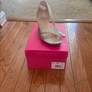 Kelly & Katie Girl’s Silver Heels